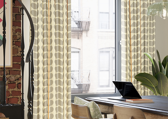 Orla Kiely Two Colour Stem, Warm Grey - Made to Measure Curtains - Image 5